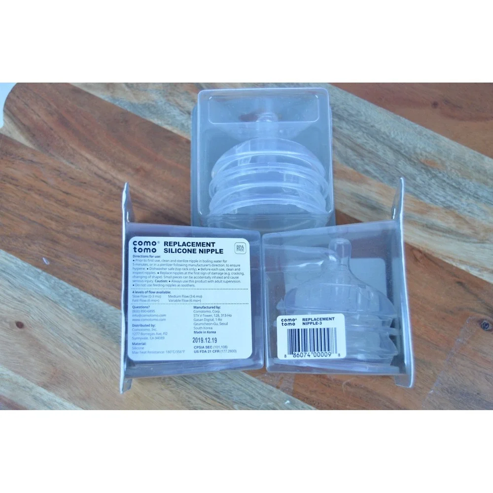 Baby Replacement Nipples - Set of 3 with 2 Nipples Inside Each